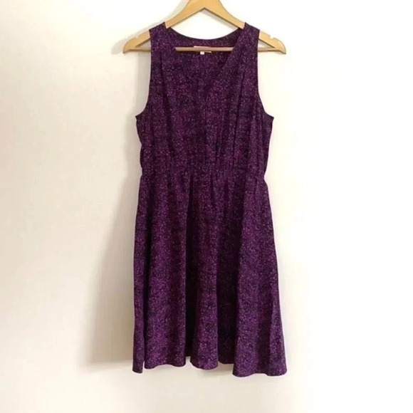 Rebecca Taylor Purple and Black Silk Dress - Picture 3 of 16
